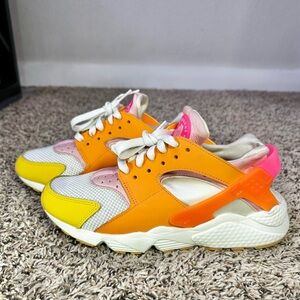 Nike Huarache Shoes Women’s Size 9 Summit White/Hyper Pink DX2674-100 Sneakers
